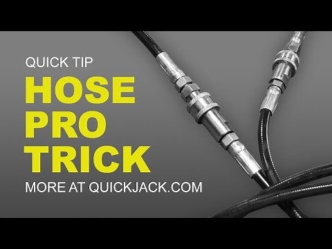 Hydraulic Quick Connect Fittings: QuickJack Pressure Relief in 5 Seconds