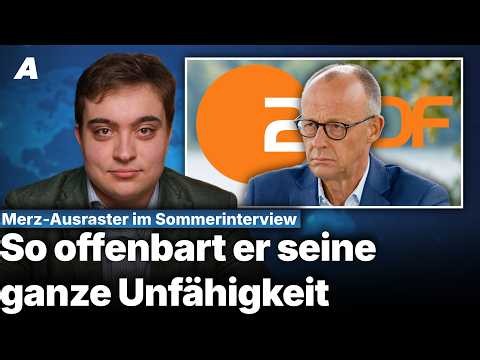 Dieses Sommerinterview ist eine einzige Blamage: Merz eskaliert im ZDF komplett
