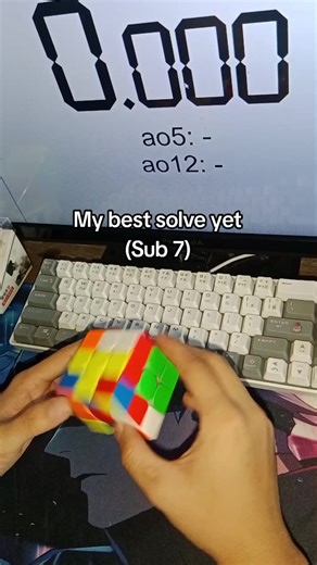 Impressive Rubik's Cube Solve Under 7 Seconds