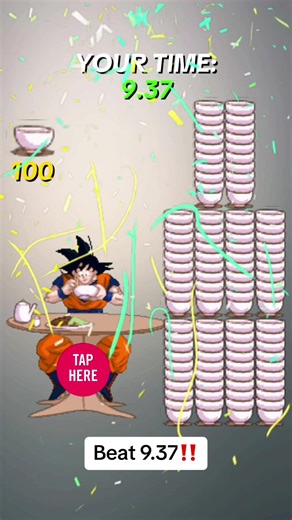 Goku Eating 100 Bowls: Fast Eating Challenge