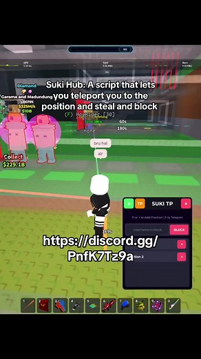 Suki Hub: Roblox Teleportation and Item Theft Script