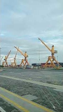 Port Cranes in Container Handling Operation.
