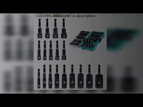 A must-have product! 18PC Magnetic Nut Driver Set Impact Nut Driver Set 1/4" Hex Shank Nut Driver