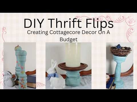 DIY Thrift Flip Upcycling Thifted Item Into Beautiful Cottagecore Home Decor on a Budget