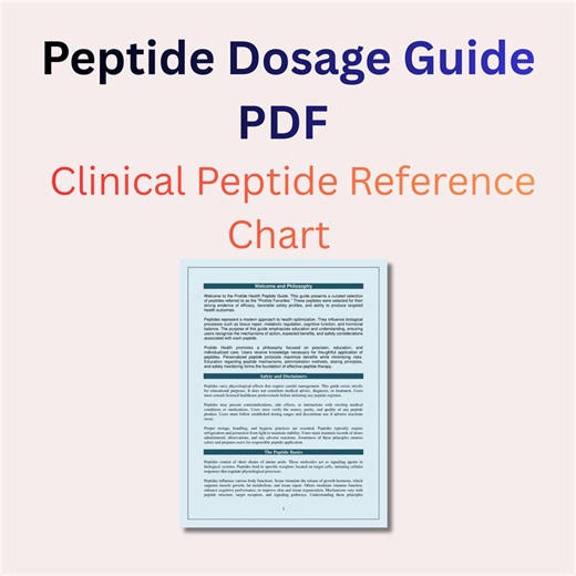 Peptide Dosage Guide PDF | Clinical Peptide Reference Chart | Weight Loss, Muscle, Recovery & Longevity Peptides | Educational Use - Etsy