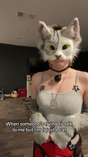 Sorry, what were you saying? ≽(•⩊ •マ≼ #therian #furry #cosplay #catgirl #fyp