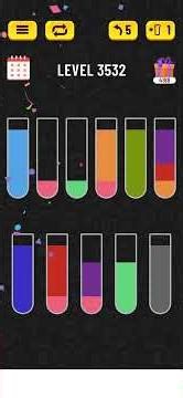 Water sort puzzle - Level 3532 #games #puzzle #level #gaming #watersortpuzzle #gameplay #solution