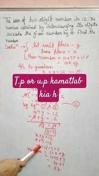 class X linear equation in two variables #exam