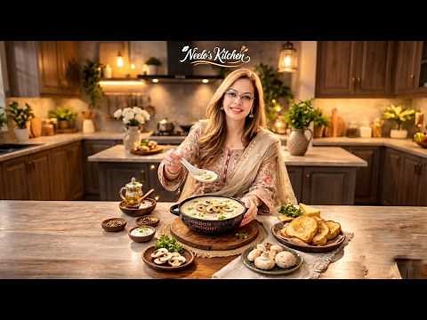 The BEST Creamy Chicken Mushroom Soup | Neelo's Kitchen
