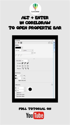 29 reactions | ALT + ENTER IW CORELDRAW TO OPEN PROPERTIE BAR #coreldrawdesign #viral #trendingreels #photoshop #shortsvideo #coreldraw | Madhav Corel | Facebook