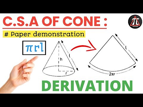 Proving the Cone's Curved Surface Area : Easy Paper Cone Demonstration !
