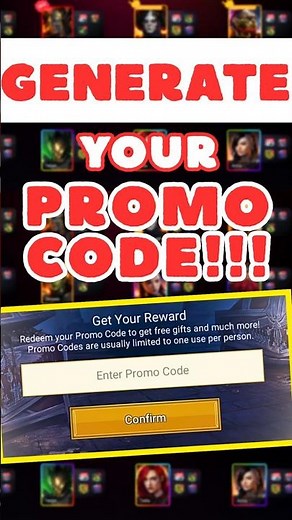 Raid Shadow Legends Promo Code Generator ⚙️ GENERATE your Promo Code! #raidshadowlegendspromocodes