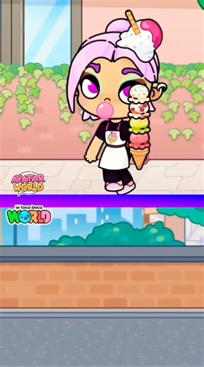 Personaj of Avatar world vs Toca boca #avatarworldgame #tocaadventure #tocalifeworld #avatarworld