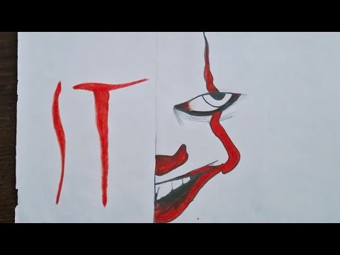 How to draw Pennywise Drawing || easy to draw IT Clown