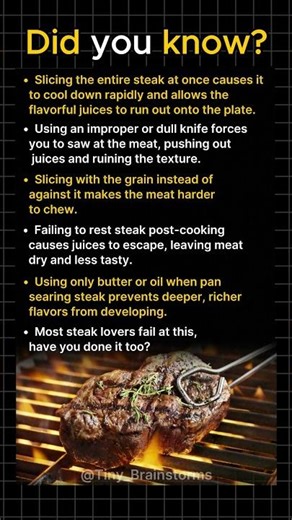 Mistakes People Make When Eating Steak