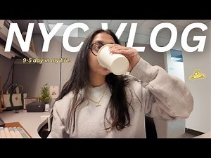 NYC VLOG 🎄 corporate 9-5 work day in my life