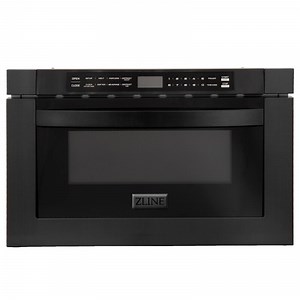 ZLINE 24 in. 1.2 Cu. Ft. Microwave Drawer In Black Stainless Steel, MW