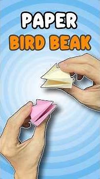 How to fold a paper Bird’s Beak #papercraft #diy #origami