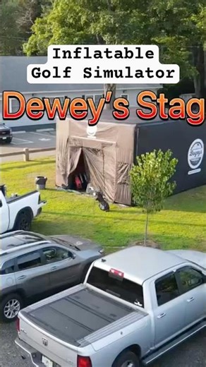 Backyard Golf Simulator - The Ultimate Stag & Party attraction #mobilegolf #golfsimulator #golflife