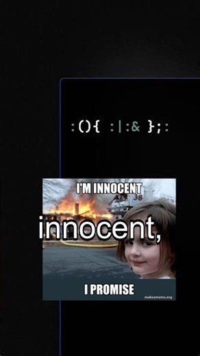 Fork Bomb #learnlinux #programming #coding #linux #meme #2025 #viral #code #python