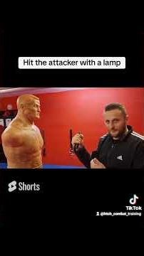 Hit the attacker with a lamp