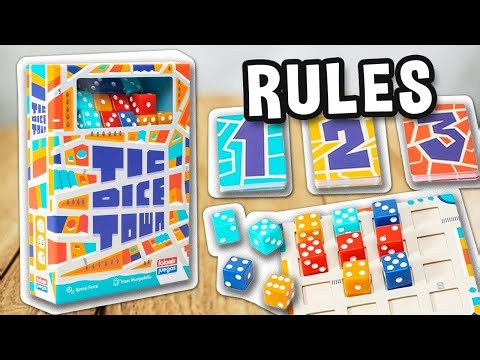 How to play TIC DICE TOWN (official rules, instructions and gameplay) | boardgamesTV - TIC TAC TOWN