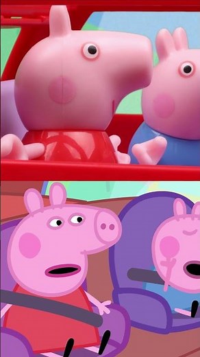Tales VS Toys: George Pig Car Wash Chaos #shorts #georgepig #peppapig #toys #toyplay