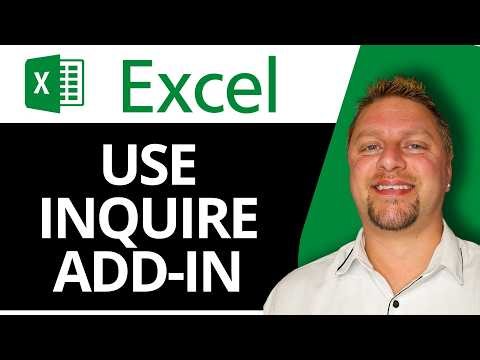 How to Use Inquire Add-In in Excel | Excel Tutorial 2026