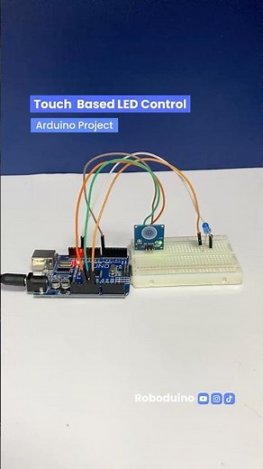 Touch Sensor LED Control Arduino UNO Project #ttp223 #touchsensor #ledproject #arduinoproject
