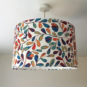 Colourful Lamp Shade, Watercolour Lampshade, Leaves Lampshade, Boho Art Print Lamp Shade for Floor Lamp Pendant Living Room Bedroom Kitchen - Etsy