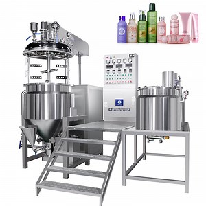 [Hot Item] Cosmetic Toothpaste Lotion Cream Production Line Equipment Vacuum Mixer Emulsifying Homogenizer Making Machine