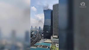 #FireAlert: Fire hits the SM Mega Tower in Mandaluyong, now at first alarm as of September 2, 2021, 10:36 am. | via @TXTFIRE | Rappler