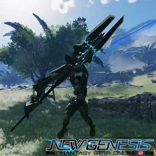 【 #PSO2NGS 】*武器ステルス化を利用した大型レールガンランス / Huge Railgun-Lance made using the Stealth Weapon Camo #shorts