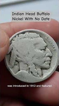 Indian Head Buffalo Nickel With No Date #oldcoins #valuablecoins #rarefinds #rarecoins #vintage