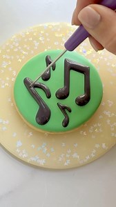 Music Notes Cookie 🎶 #royalicingcookies #decoratedcookies #cookiedecorating #oddlysatisfying | Butterfly Bakes ATL