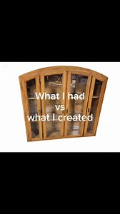 China cabinet top transformed into a,gorgeous display cabinet | Black Birch Interior