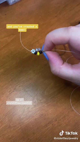 How to Make a Beaded Bee: DIY Jewelry Tutorial