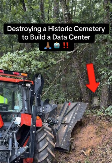 It seems cemeteries are no longer safe spaces here in Henry County, GA! 🙏🏾🙏🏾 Watch as the city workers actively destroy the historic O’Neal Cemetery as to build a Data Center! 🤖 We bought #Fox5 out with us to document this! We will continue to do what we can to preserve this space!!!!!! Our history can not be erased!!!!! #datacenter #cemetery #update #fyp