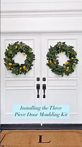 No tools. No stress. Just peel, stick, level—and re-stick if you need to! #diy #doordesign #home