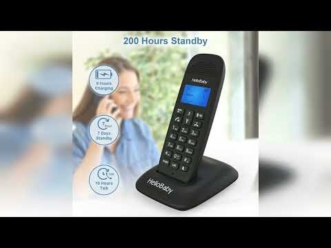 Review: HelloBaby DECT 6.0 Cordless Phone for Home/Office with 2 Handsets, Advanced Call Block...
