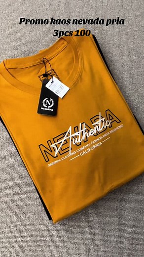 Promo Kaos Nevada Pria 3pcs - Harga Terjangkau