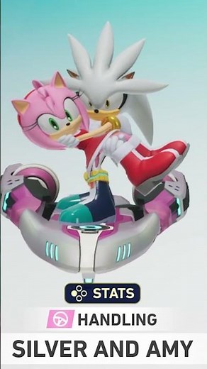 Silver and Amy Rose Racing TOGETHER in Sonic Racing Crossworlds #silver #amy #sonicracingcrossworlds