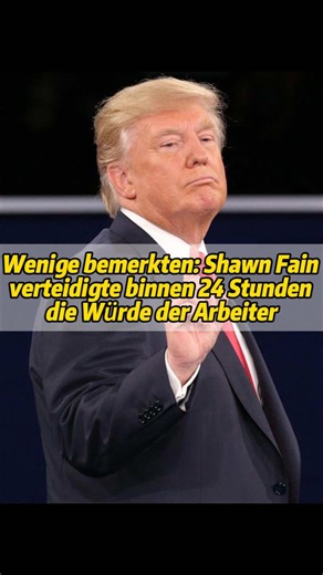 Wenige Leute bemerkten, dass Shawn Fain, UAW binnen weniger als 24 Stunden nach dem Vorfall, bei dem Präsident Trump in einem Ford-Werk in Michigan einem Arbeiter den Mittelfinger zeigte und Schimpfwörter rief, schnell die Initiative ergriff, um die Würde der Gewerkschaftsmitglieder und aller Beschäftigten zu verteidigen.#trump #fyp #foryoupage #tiktok #celebrity