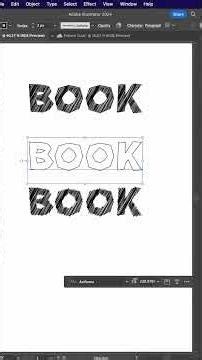 Sketch Text Effect in Adobe Illustrator ✏️ | Scribble & Roughen Tutorial