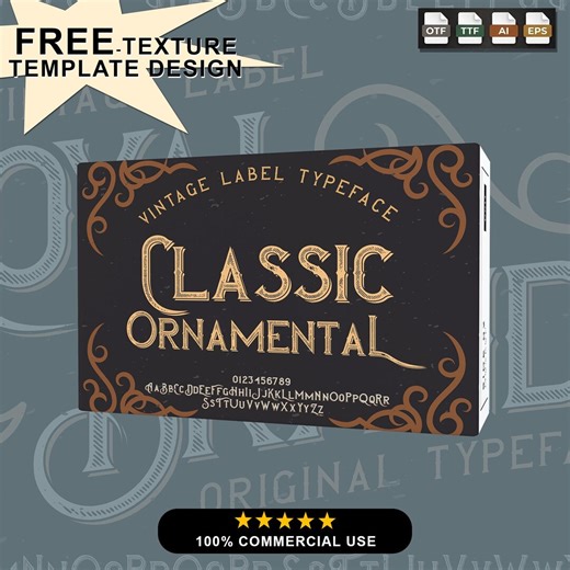 Ornamental Vintage Serif Font - Luxury Decorative Typeface, Elegant Victorian Display, Antique Heritage Lettering, Classic Premium Branding - Etsy