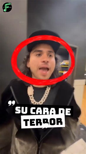 The face of terror on Fuerza Regida's face upon seeing the snake