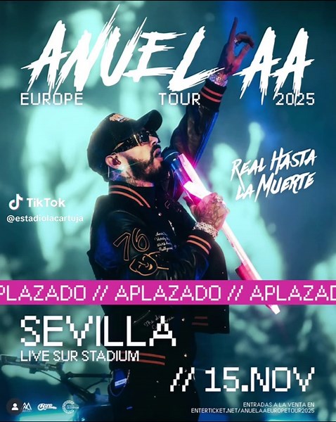 Aplazamiento del concierto de Anuel AA en Sevilla