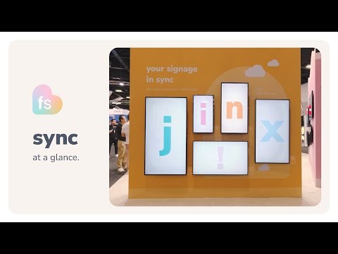 Sync at a glance – Fusion Signage's latest feature