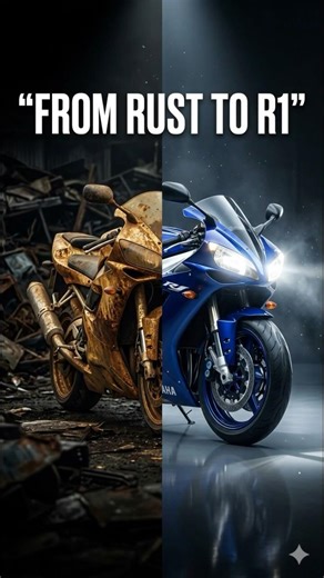This Rusted Yamaha R1 Came Back to Life 😳🔥