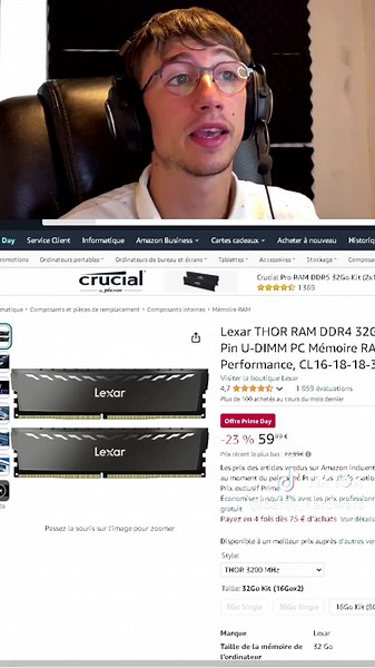 Les meilleurs offres du Amazon Prime Day #2 🔥⚠️ #primeday #amazon #paschere #petitprix #pascher #bonplan #pcgamer #hardware #techtok #tech #jeux #jeuxvideo #fyp #pourtoi